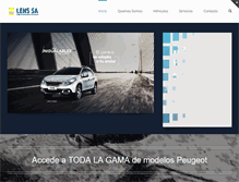 Tablet Screenshot of lenspeugeot.com.ar
